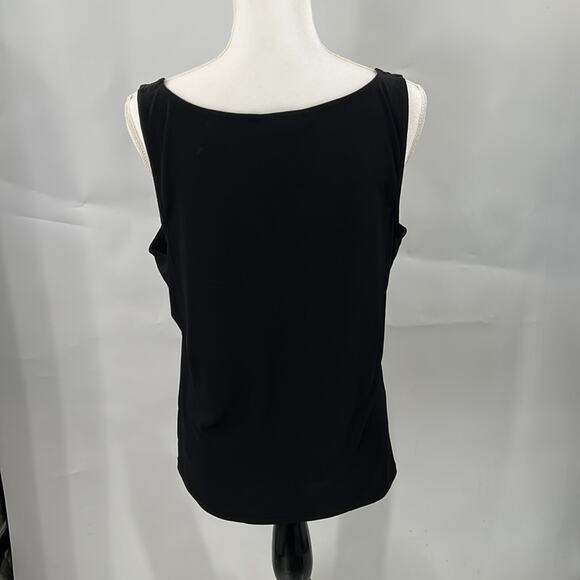 Alfani Women's Black Sleeveless Scoop Neck Layering Tank Top Shell Size XL - Picture 7 of 11